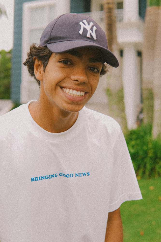OFF WHITE T-SHIRT BRINGING GOOD NEWS