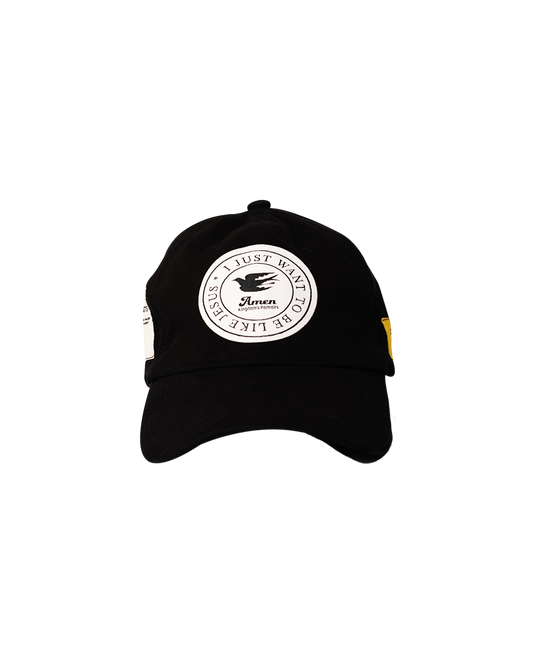 BLACK CAP I JUST WANT TO BE LIKE JESUS