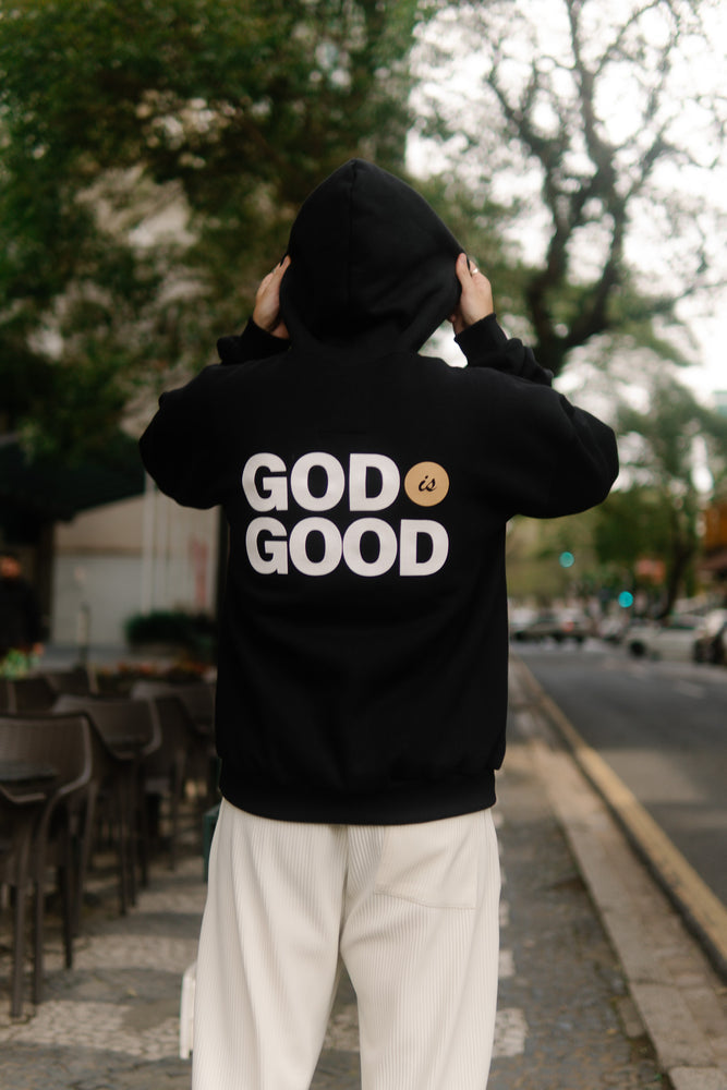 GOD IS GOOD BLACK SWEATSHIRT