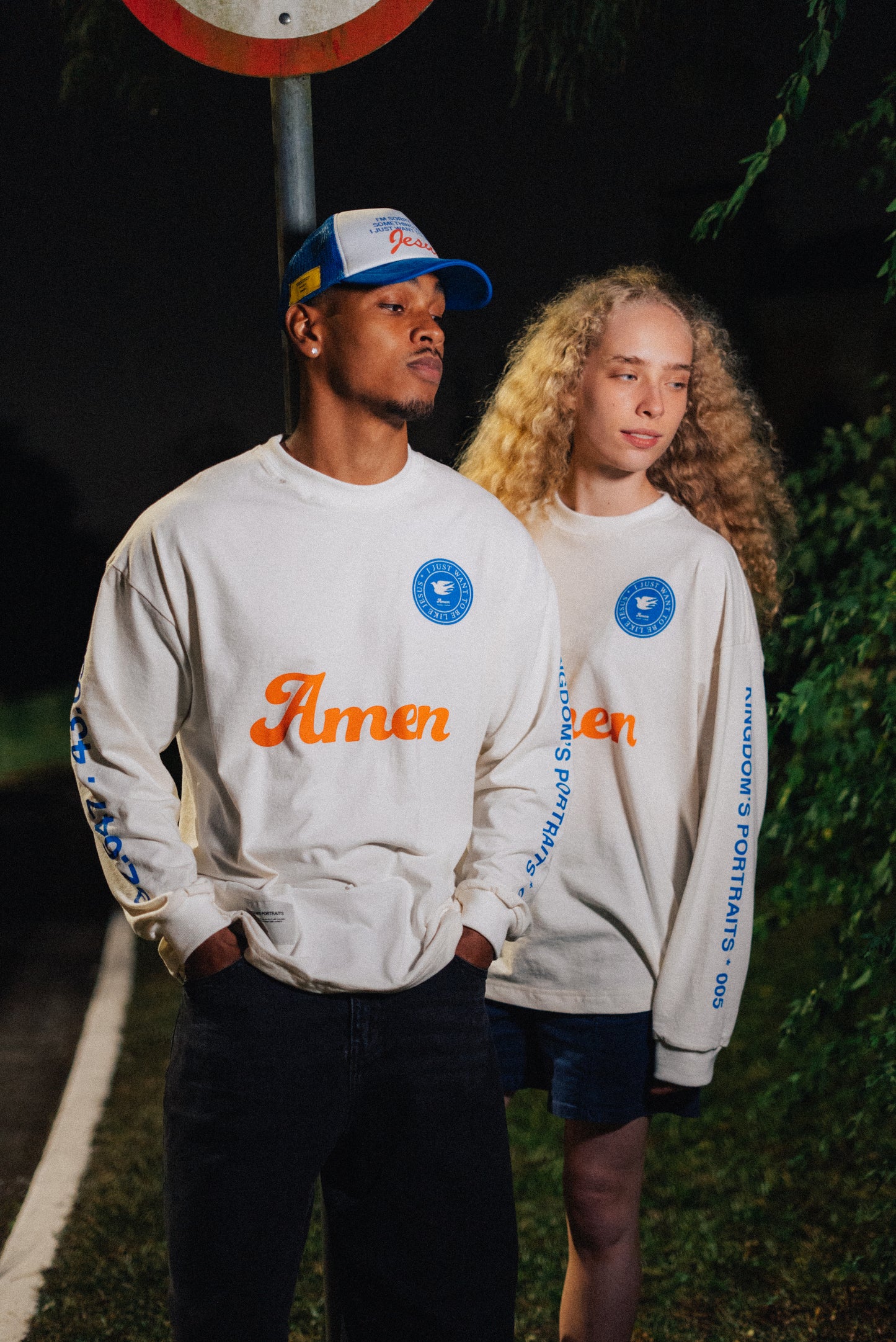 T-SHIRT LONG SLEEVE OFF WHITE KINDOM'S PORTAIS