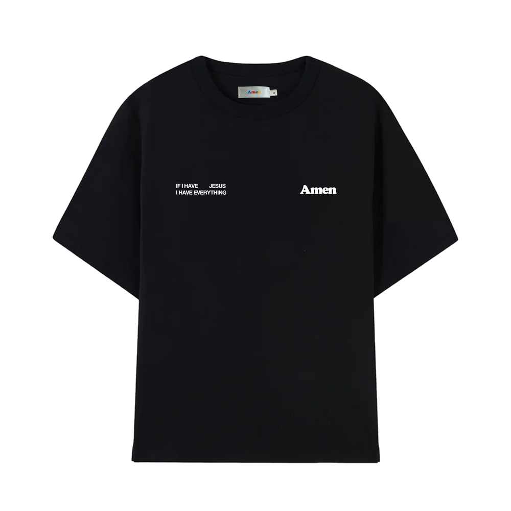 I JUST NEED JESUS BLACK T-SHIRT