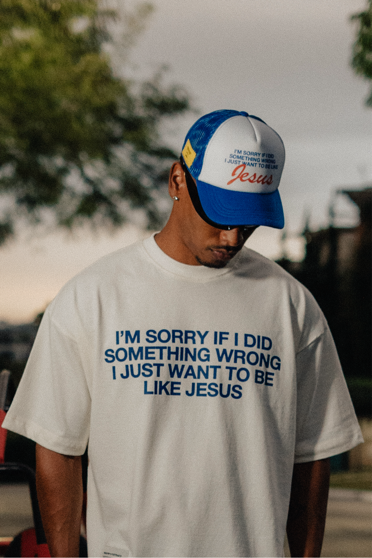 BLUE TRUCKER CAP I'M SORRY