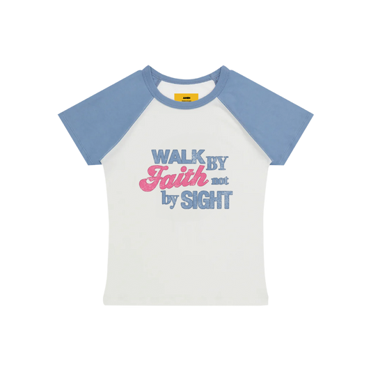 Raglan Baby Tee Walk by Faith