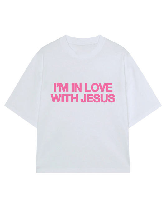 OFF WHITE T-SHIRT I'M LOVE WITH JESUS