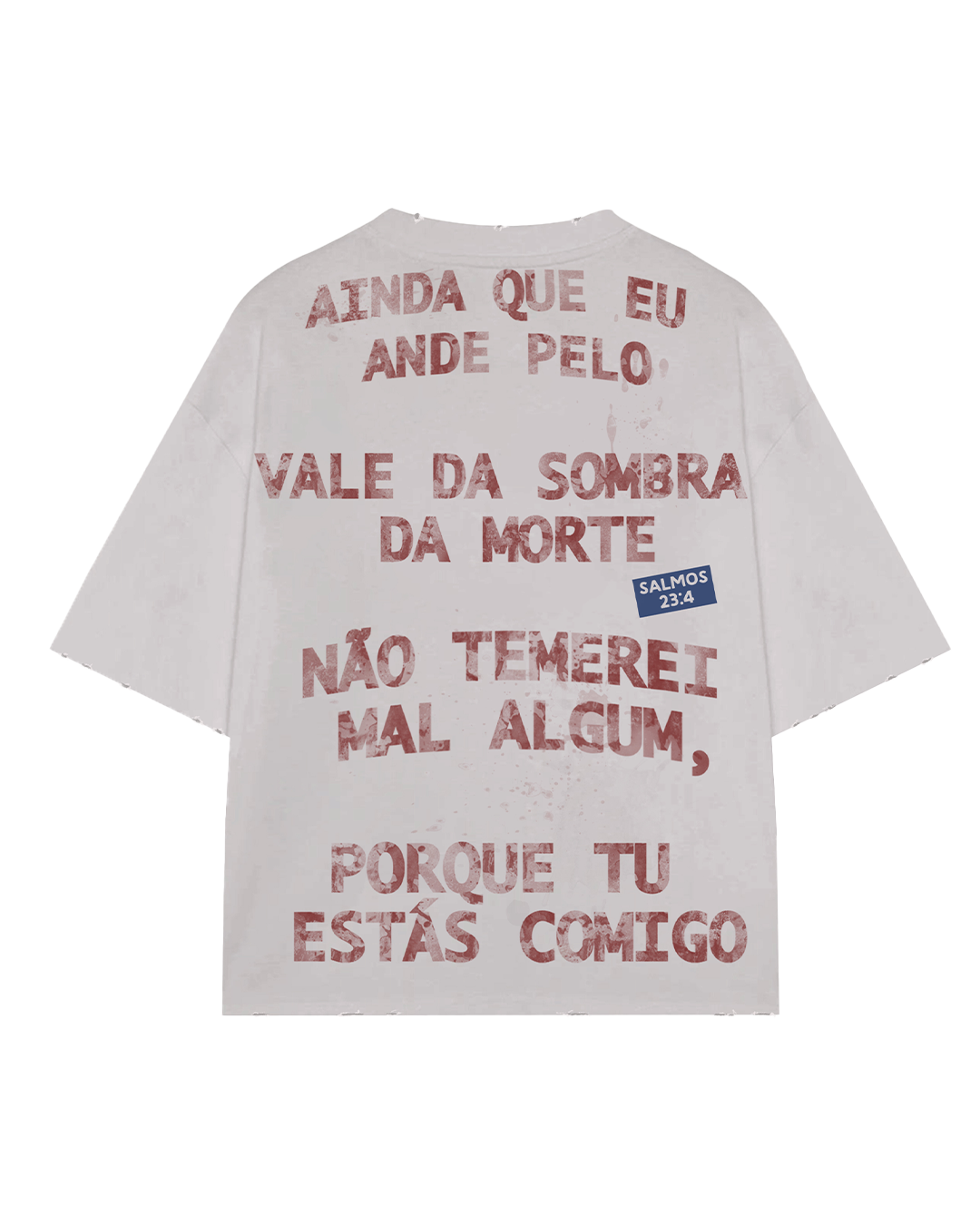 PSALMS 23:4 HEAVY BONE WHITE T-SHIRT