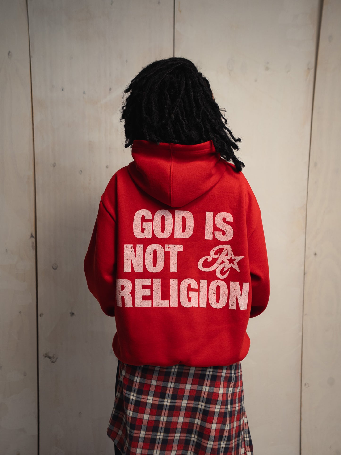 GOD IS NOT A RELIGION VINTAGE CHERRY SWEATSHIRT