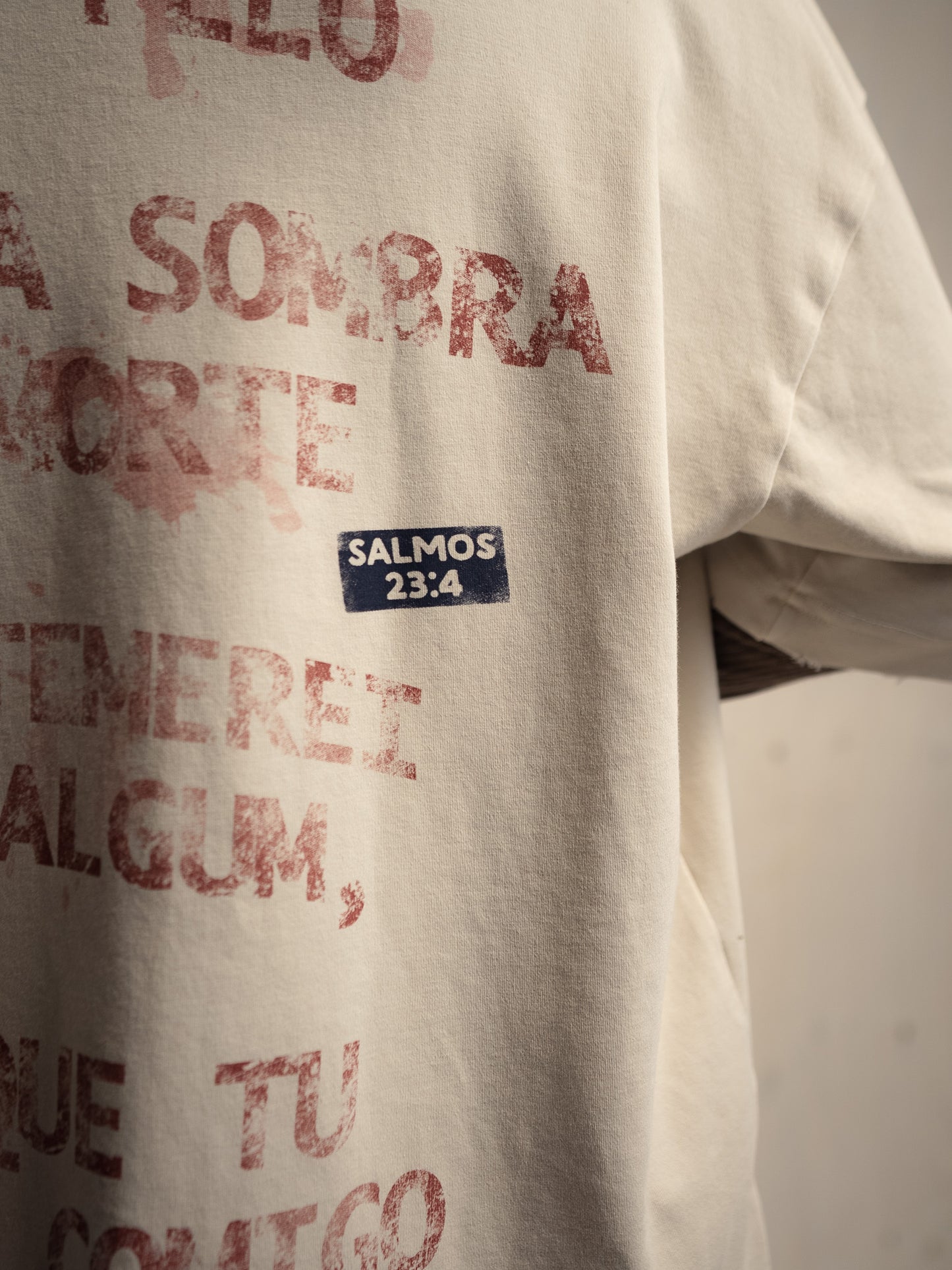 PSALMS 23:4 HEAVY BONE WHITE T-SHIRT