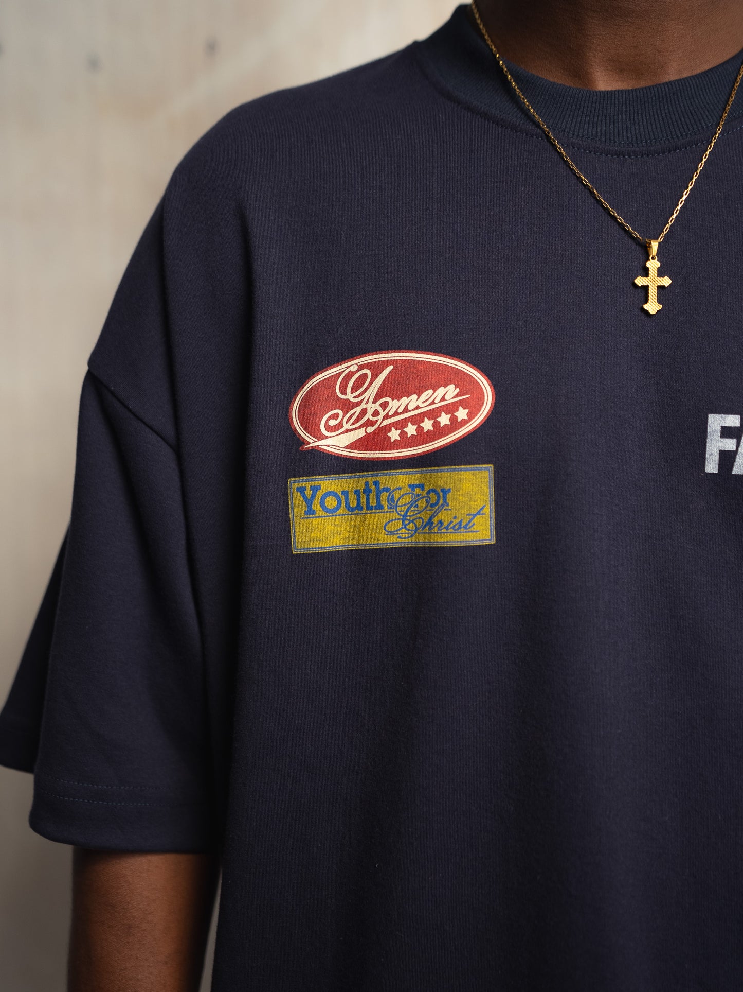 GOD'S FAVORITE CHILD NAVY T-SHIRT