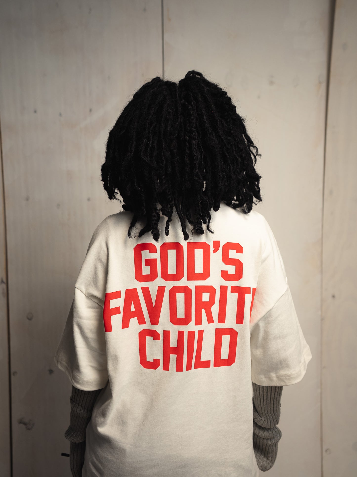 GOD'S FAVORITE CHILD OFF WHITE T-SHIRT