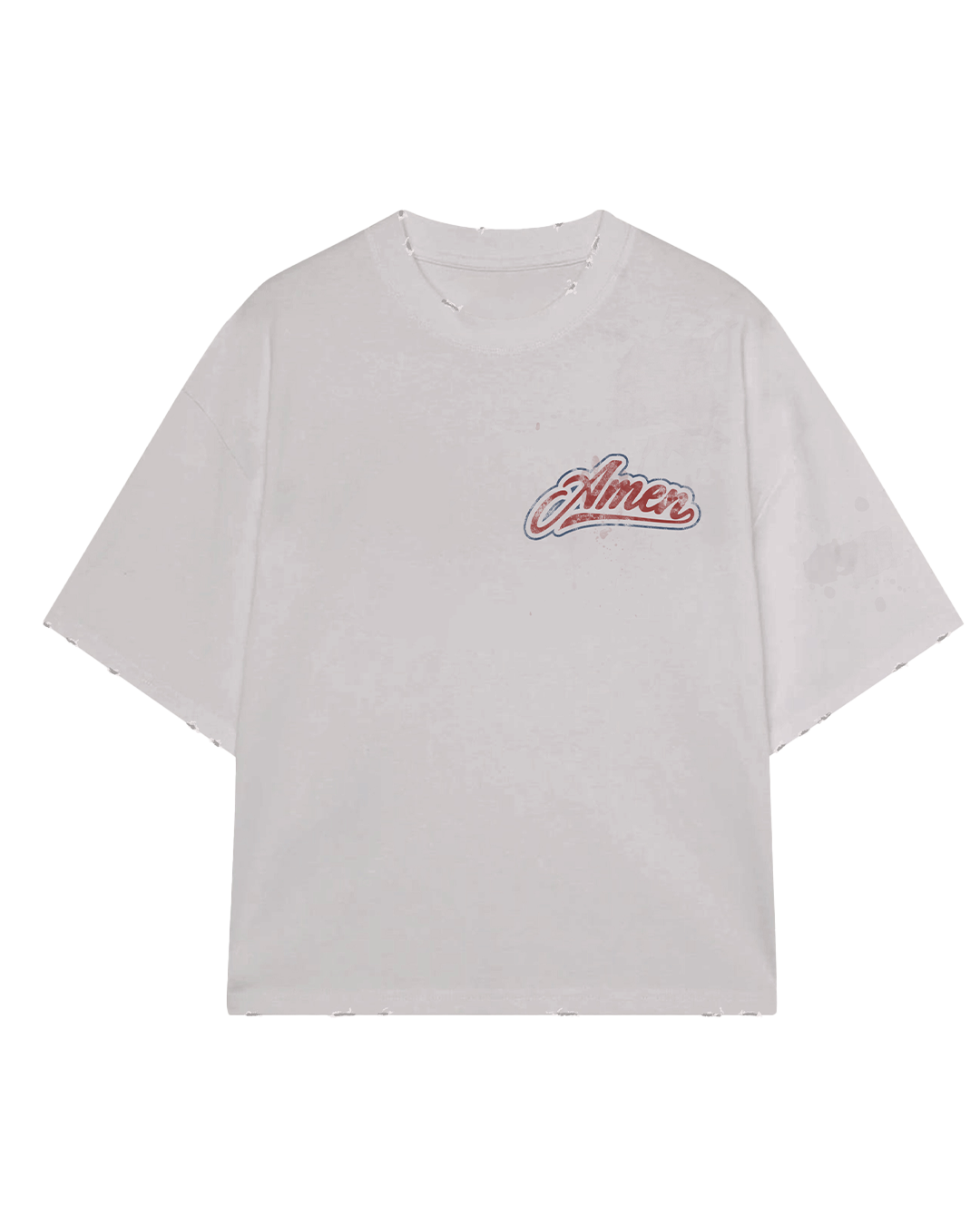 PSALMS 23:4 HEAVY BONE WHITE T-SHIRT
