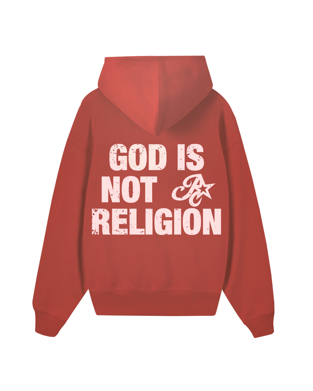GOD IS NOT A RELIGION VINTAGE CHERRY SWEATSHIRT