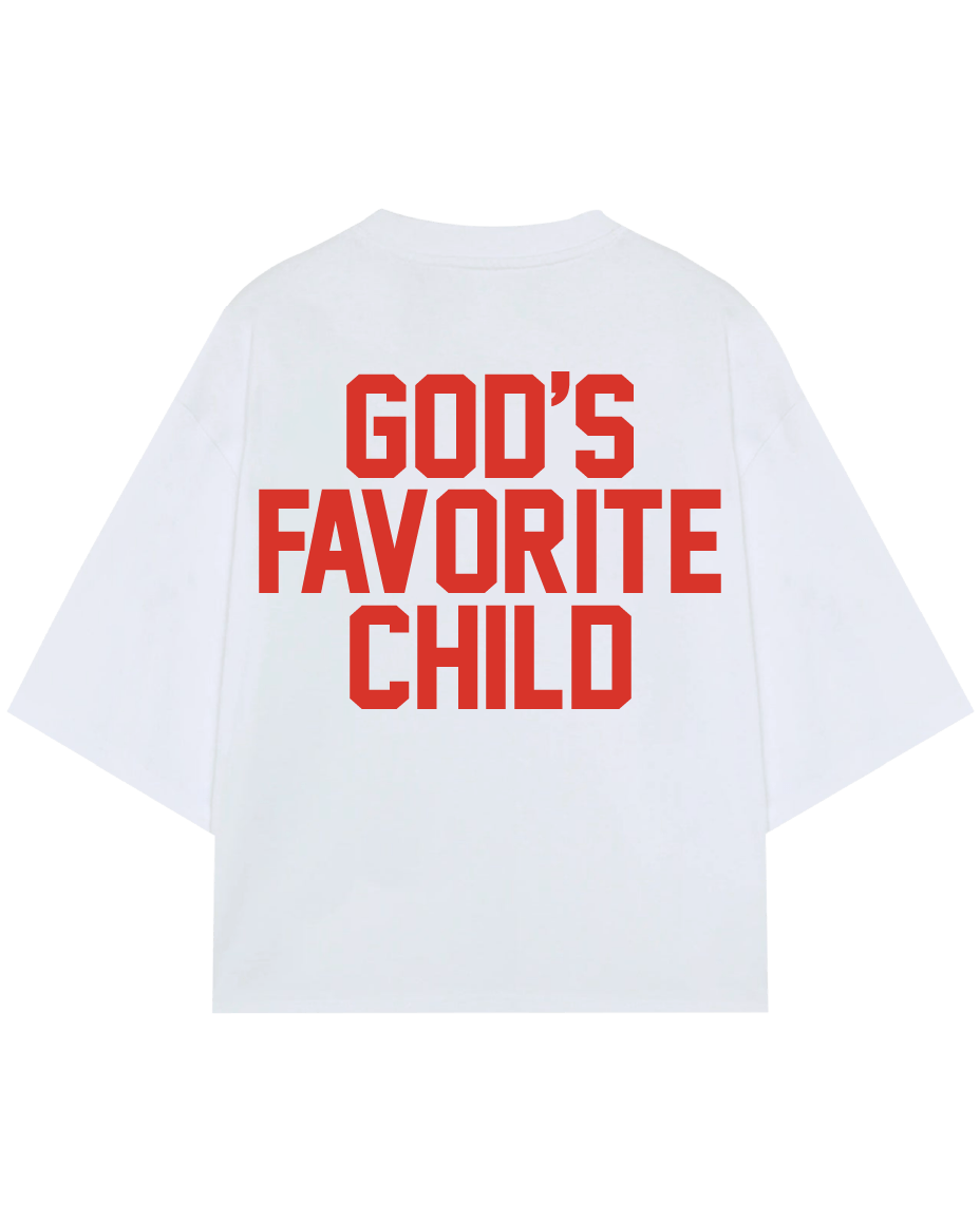 GOD'S FAVORITE CHILD OFF WHITE T-SHIRT