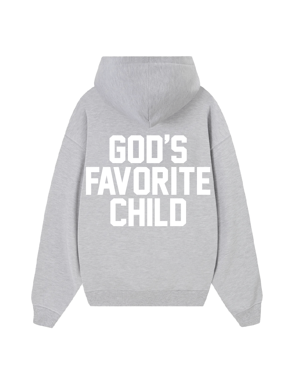 GOD'S FAVORITE CHILD ZIP UP SWEATSHIRT GRAY
