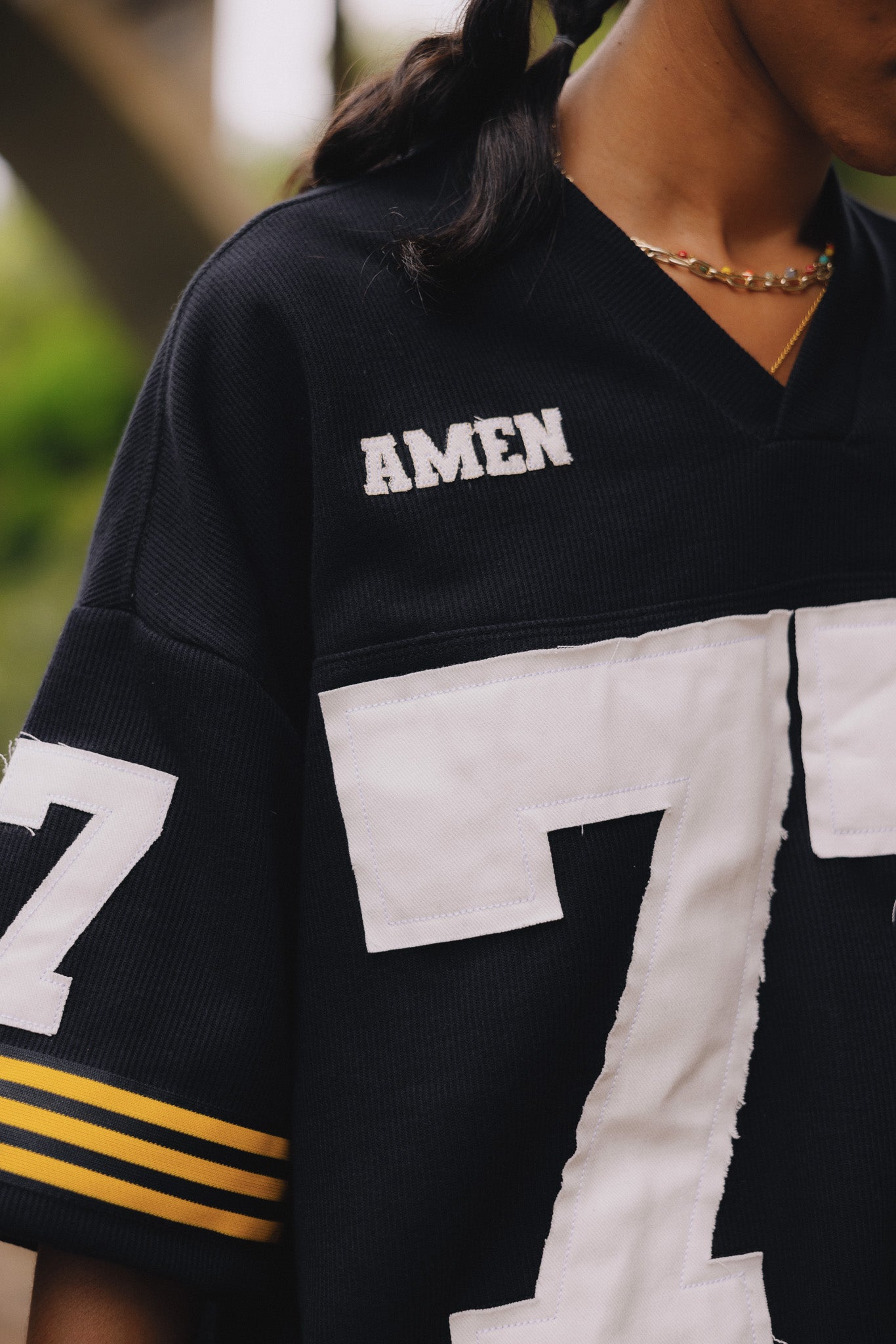 BLACK AMEN JERSEY