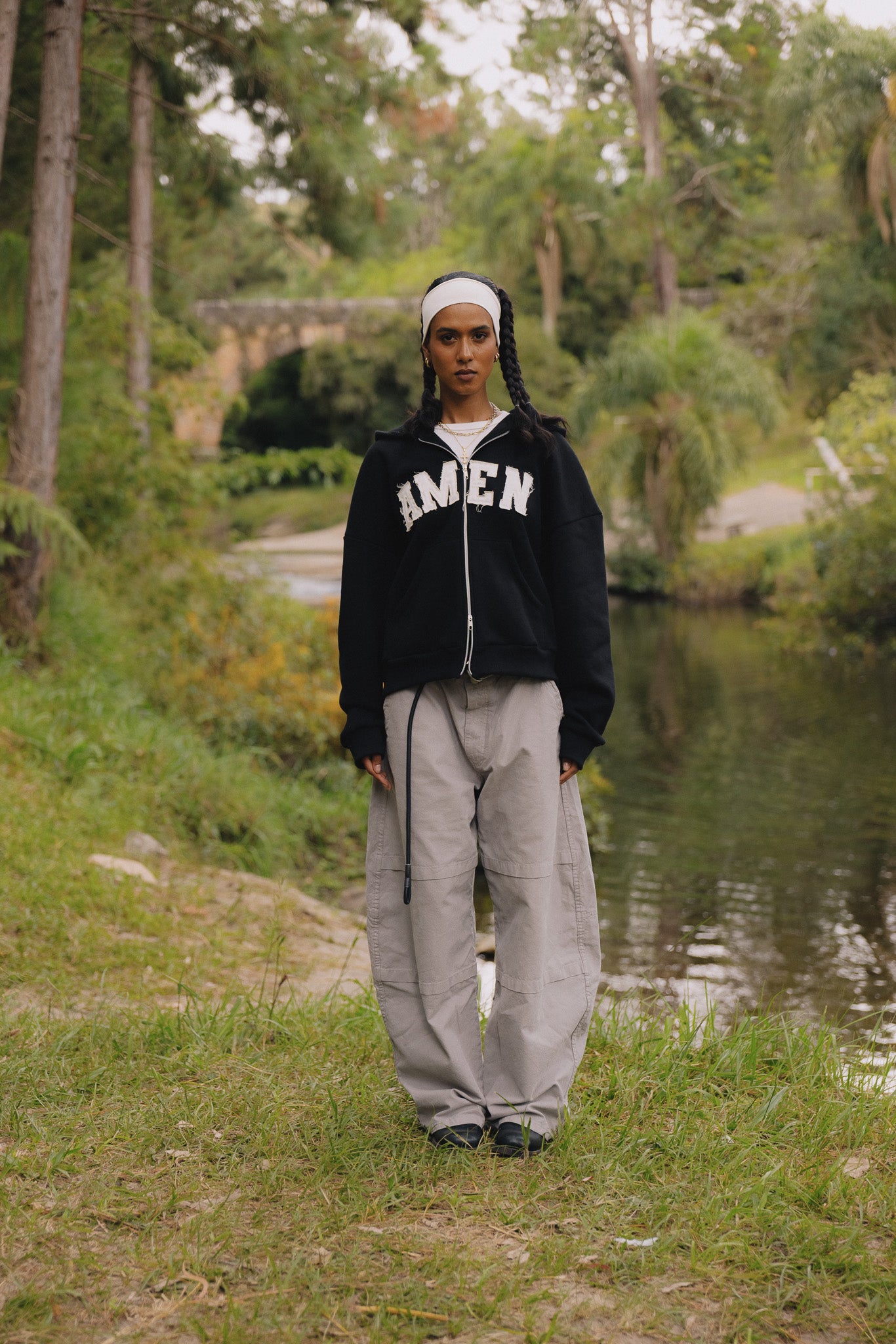 AMEN ZIP-UP SWEATSHIRT
