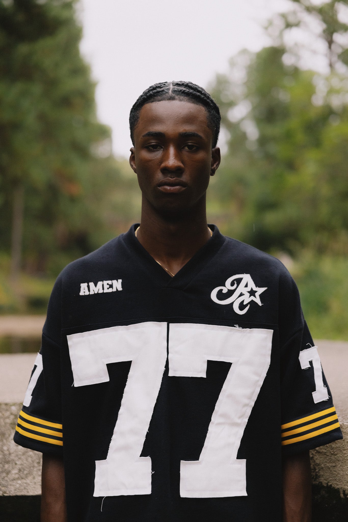 BLACK AMEN JERSEY