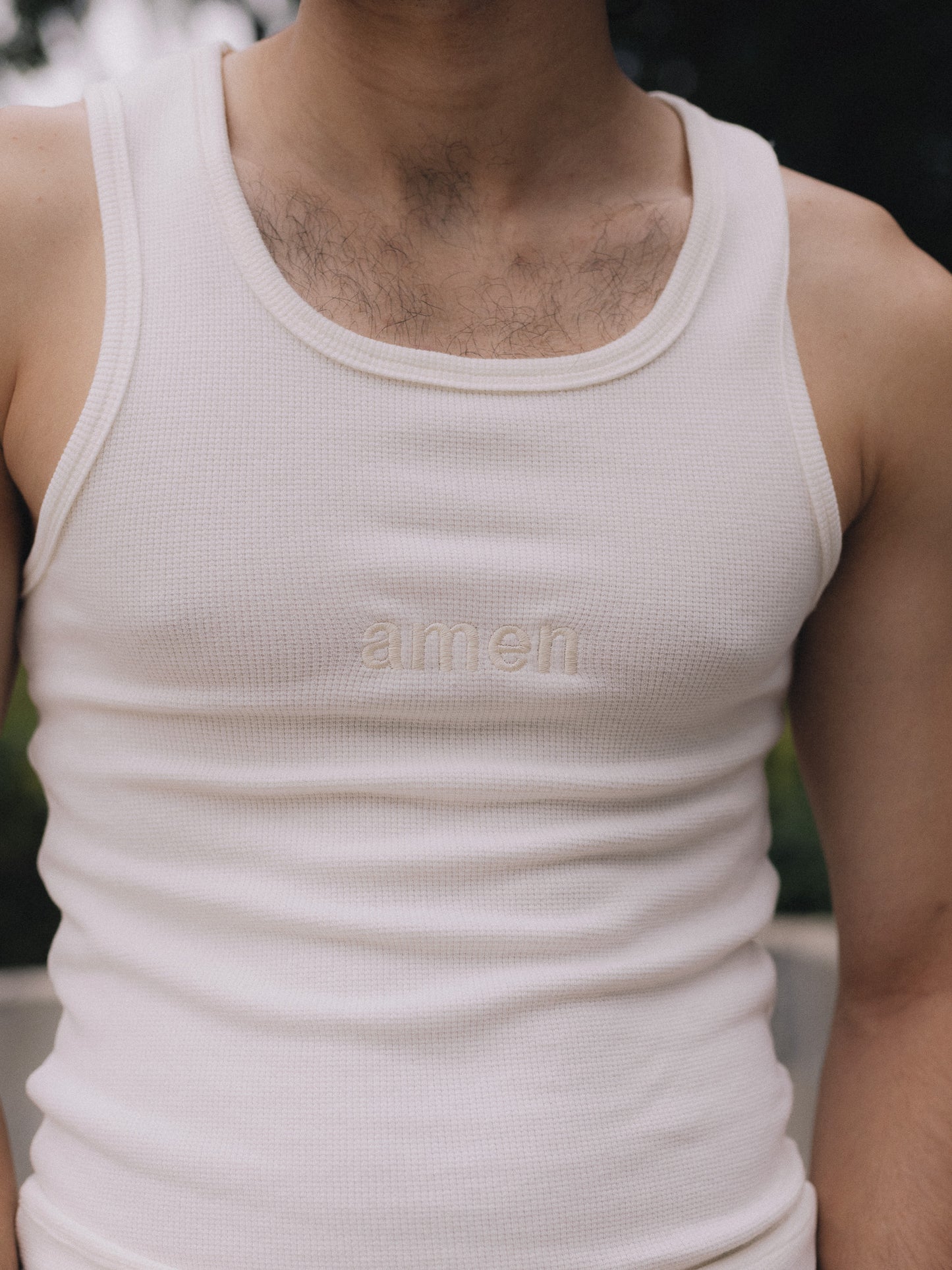 MEN'S OFF-WHITE TANK TOP