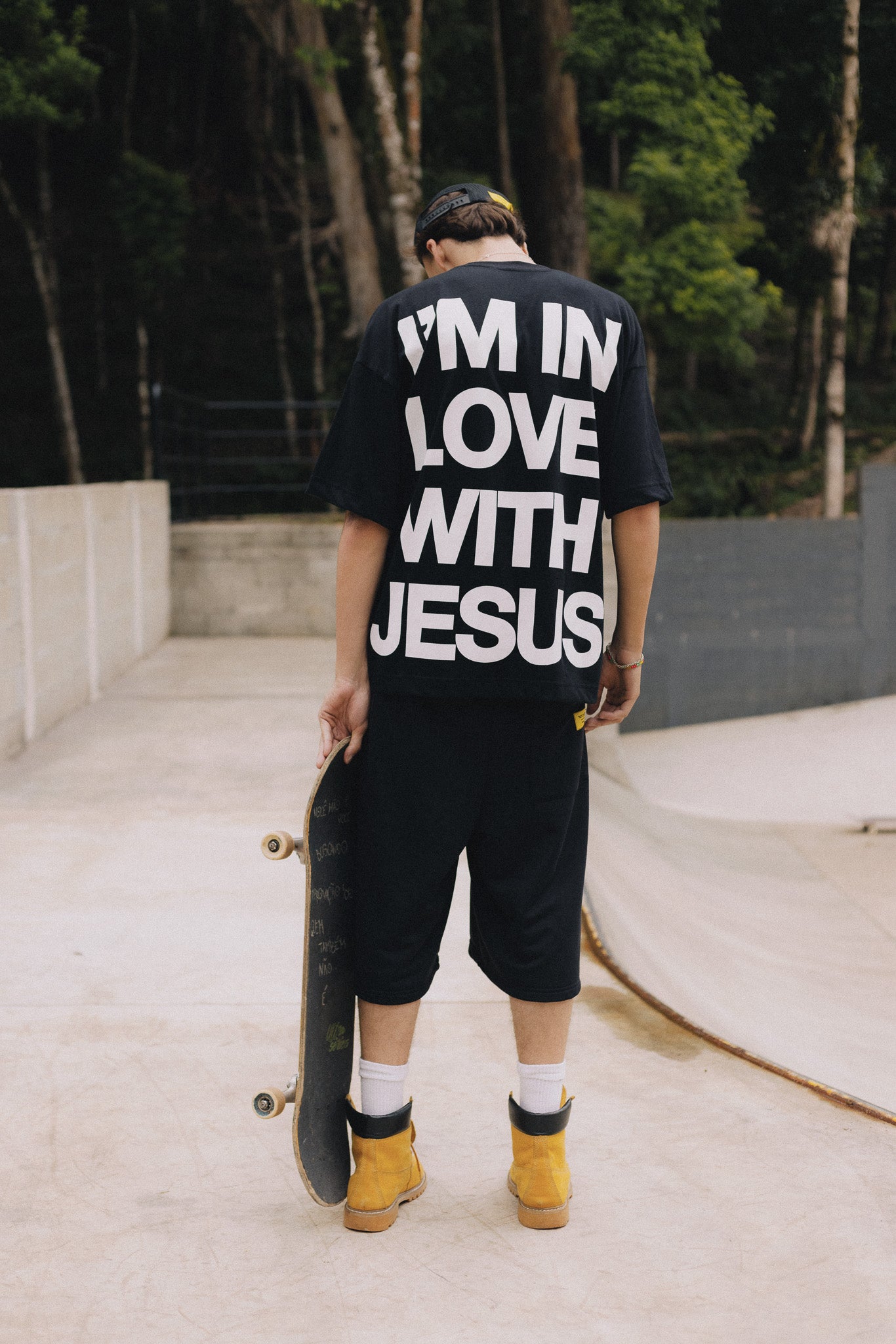 BLACK AMEN SWEATSHIRT JORTS