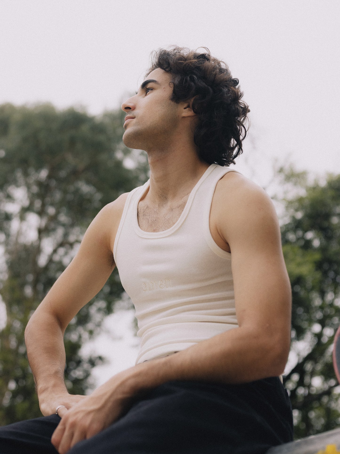 MEN'S OFF-WHITE TANK TOP