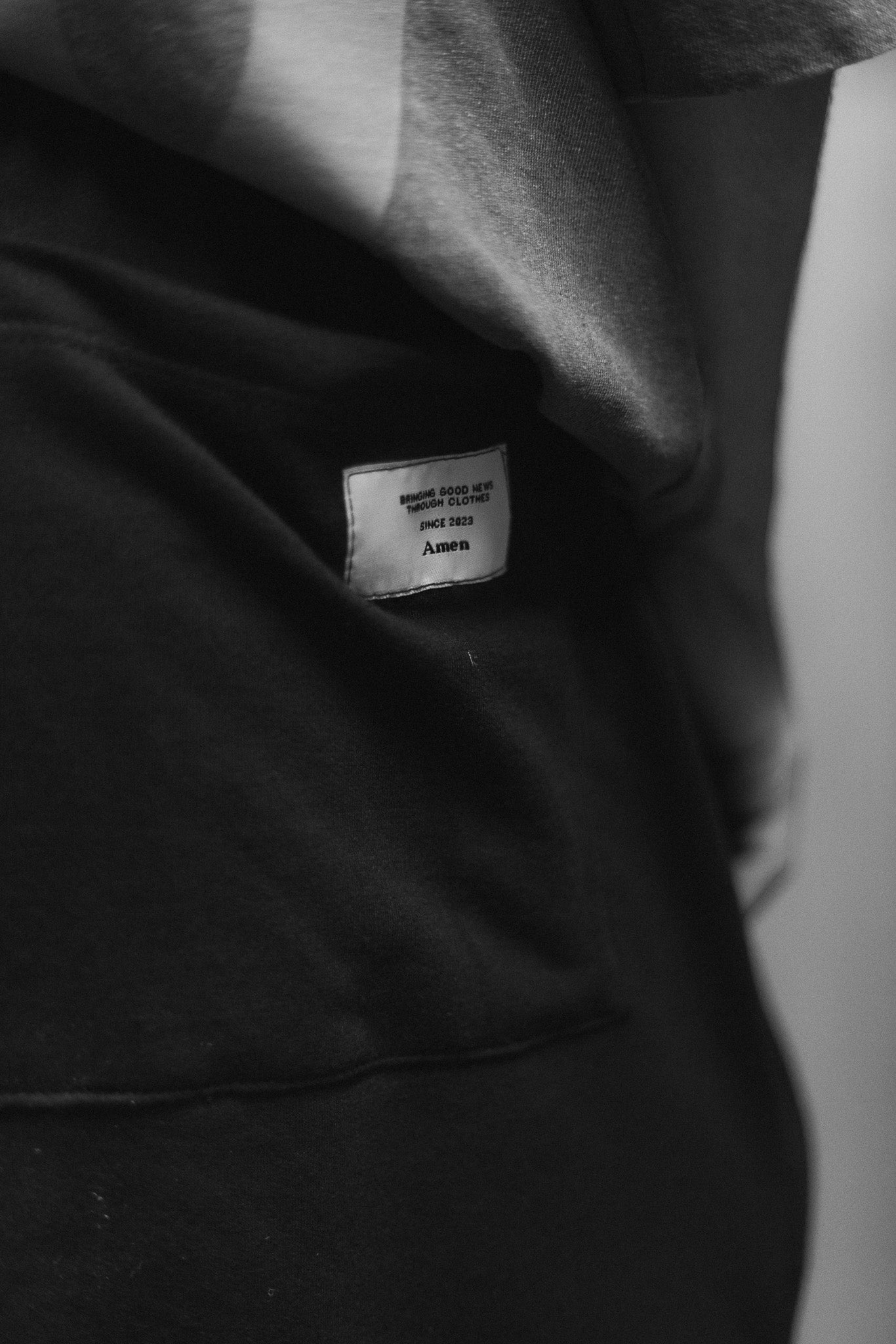 BLACK AMEN SWEATSHIRT JORTS