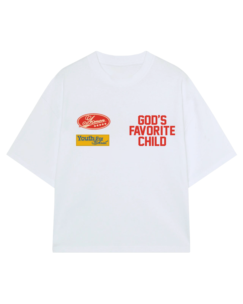 GOD'S FAVORITE CHILD OFF WHITE T-SHIRT