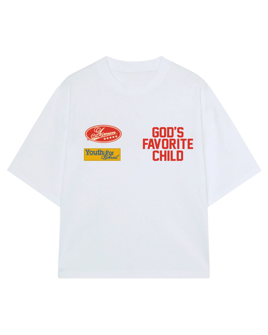 GOD'S FAVORITE CHILD OFF WHITE T-SHIRT