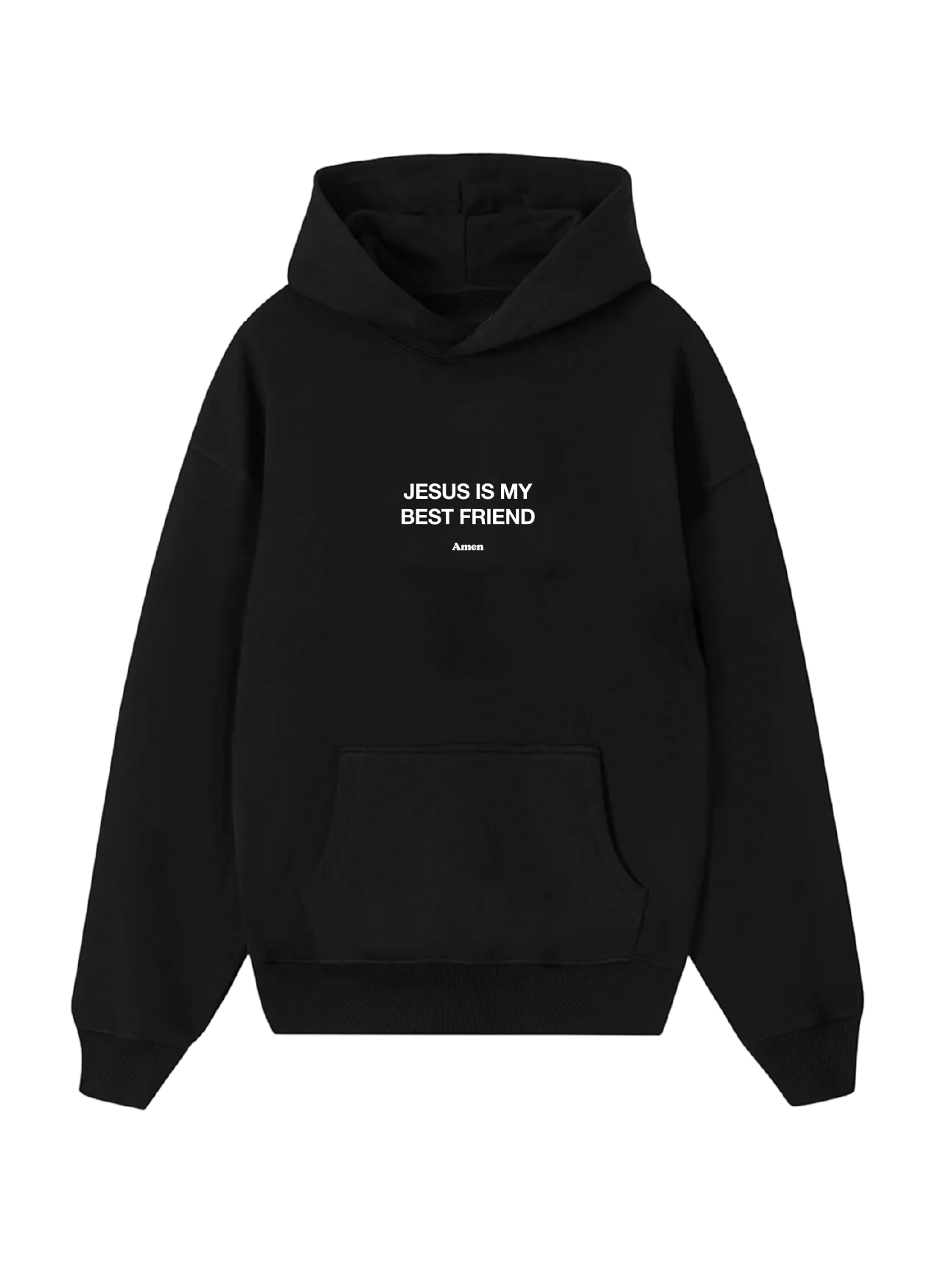 BLACK SWEATSHIRT JESUS IS MY BEST FRIEND