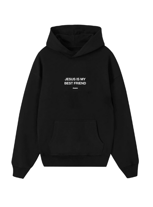 BLACK SWEATSHIRT JESUS IS MY BEST FRIEND