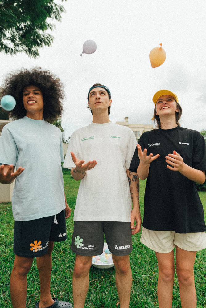 SHORTS IF I HAVE JESUS LEAD GRAY