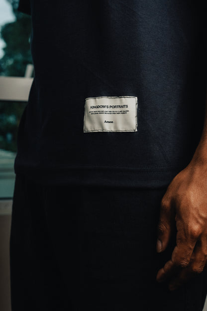 BLACK T-SHIRT EMBLEM I JUST WANT TO BE LIKE JESUS