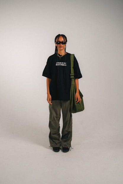 BLACK T-SHIRT JESUS ​​IS MY BEST FRIEND