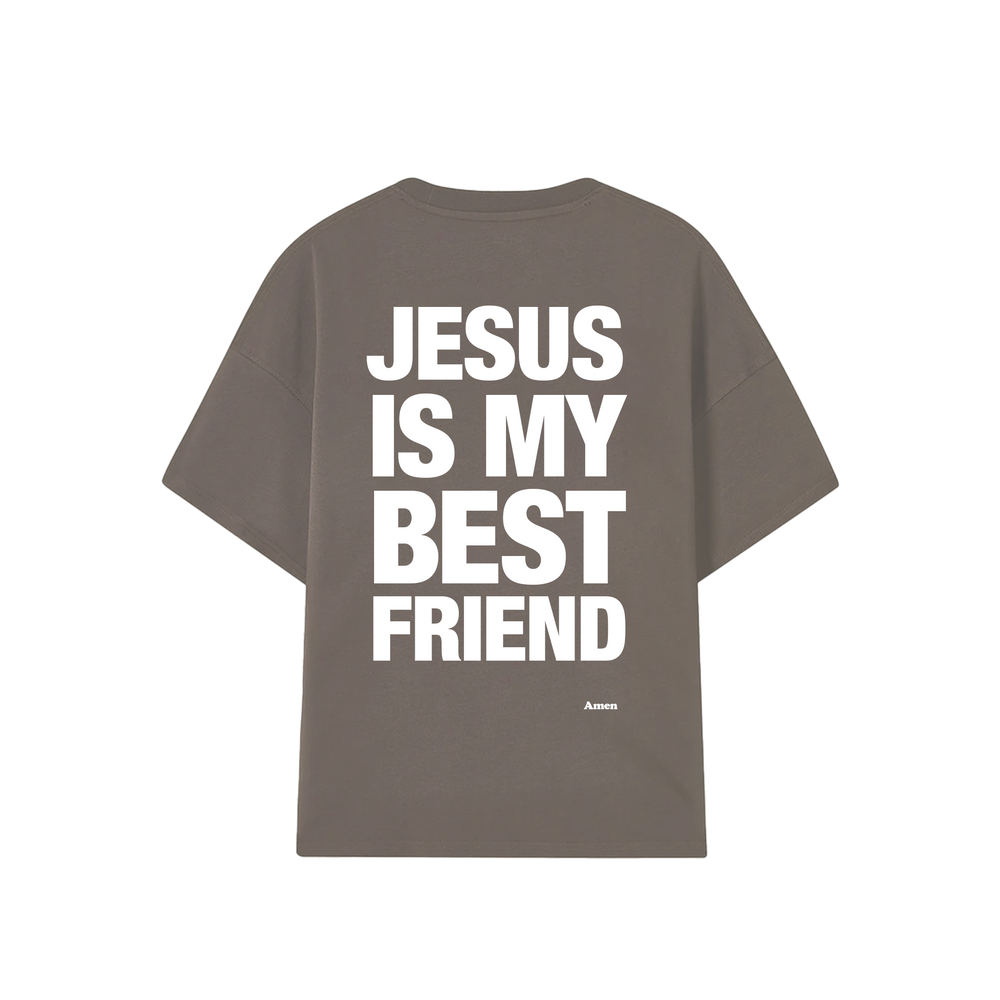 BROWN JESUS ​​IS MY BEST FRIEND T-SHIRT