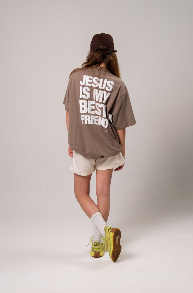 BROWN JESUS ​​IS MY BEST FRIEND T-SHIRT