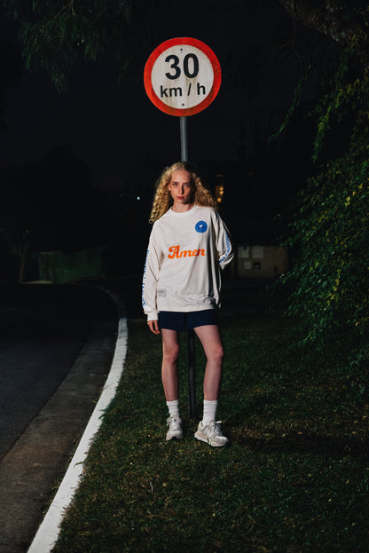 T-SHIRT LONG SLEEVE OFF WHITE KINDOM'S PORTAIS