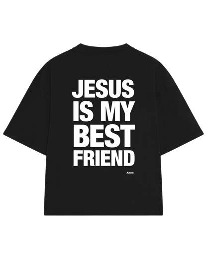 BLACK T-SHIRT JESUS ​​IS MY BEST FRIEND