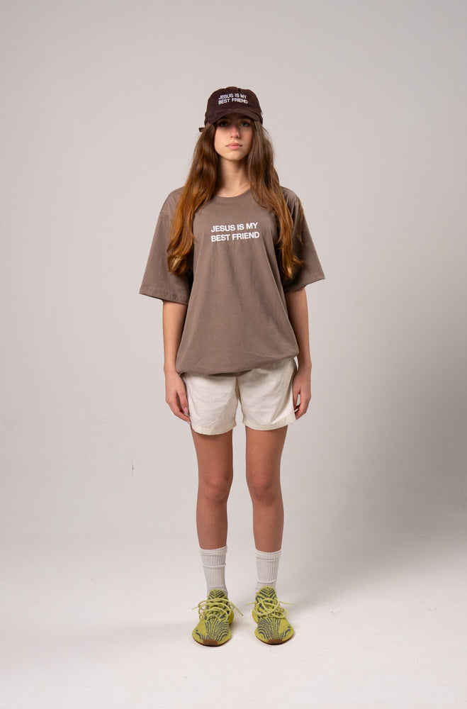 BROWN JESUS ​​IS MY BEST FRIEND T-SHIRT