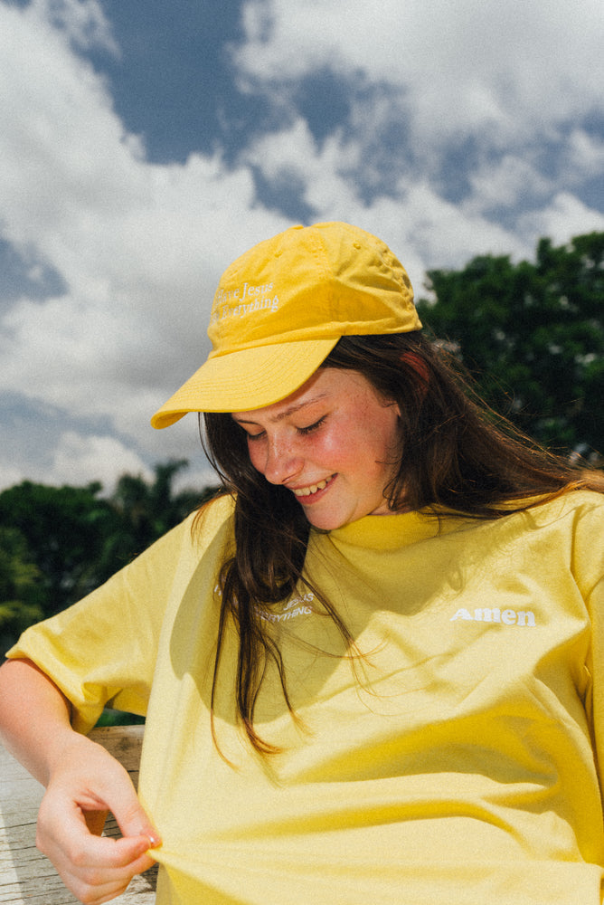 DAD HAT IF I HAVE JESUS ​​YELLOW