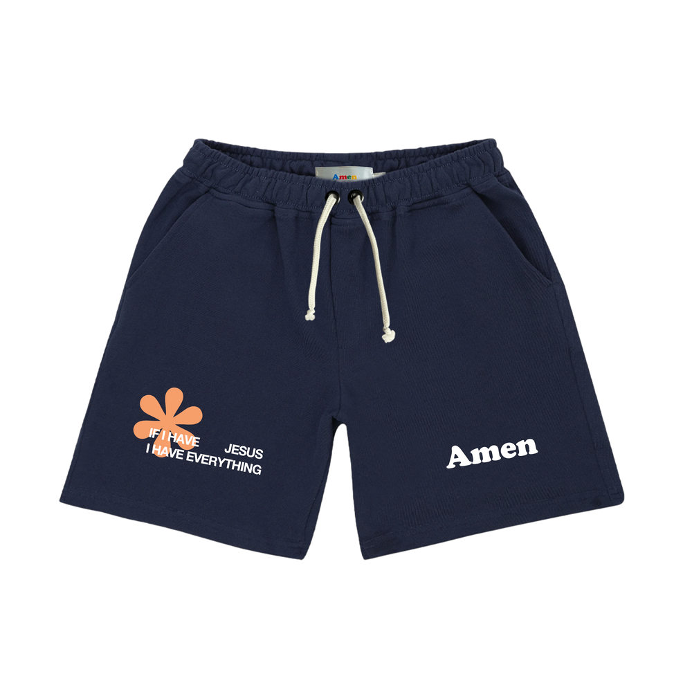 SHORTS IF I HAVE JESUS ​​NAVY KIDS