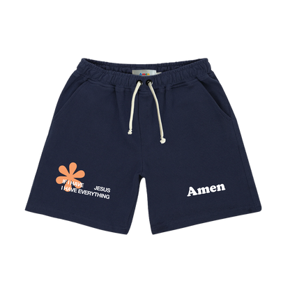 SHORTS IF I HAVE JESUS ​​NAVY KIDS