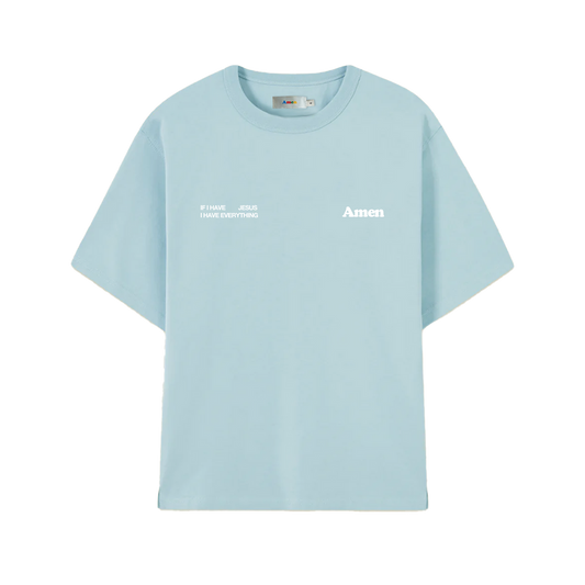 I JUST NEED JESUS BLUE T-SHIRT