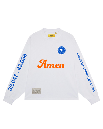T-SHIRT LONG SLEEVE OFF WHITE KINDOM'S PORTAIS
