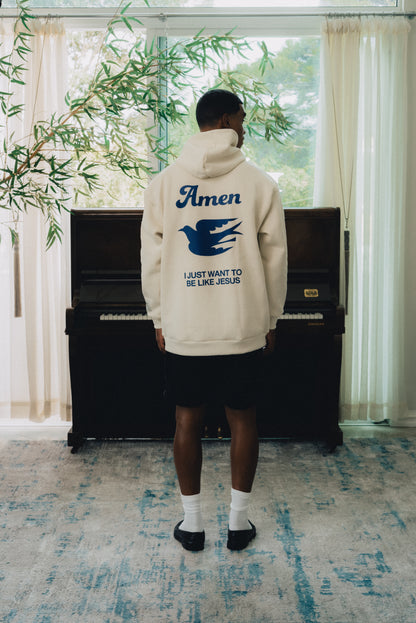 [PRÉ-VENDA] MOLETOM OFF WHITE I JUST WANT TO BE LIKE JESUS