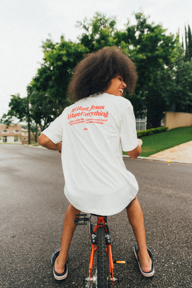 T-SHIRT IF I HAVE JESUS ​​I HAVE EVERYTHING OFF WHITE