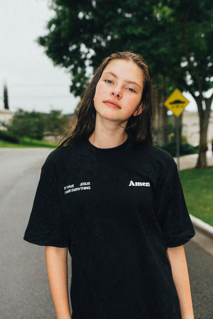 I JUST NEED JESUS ​​BLACK T-SHIRT