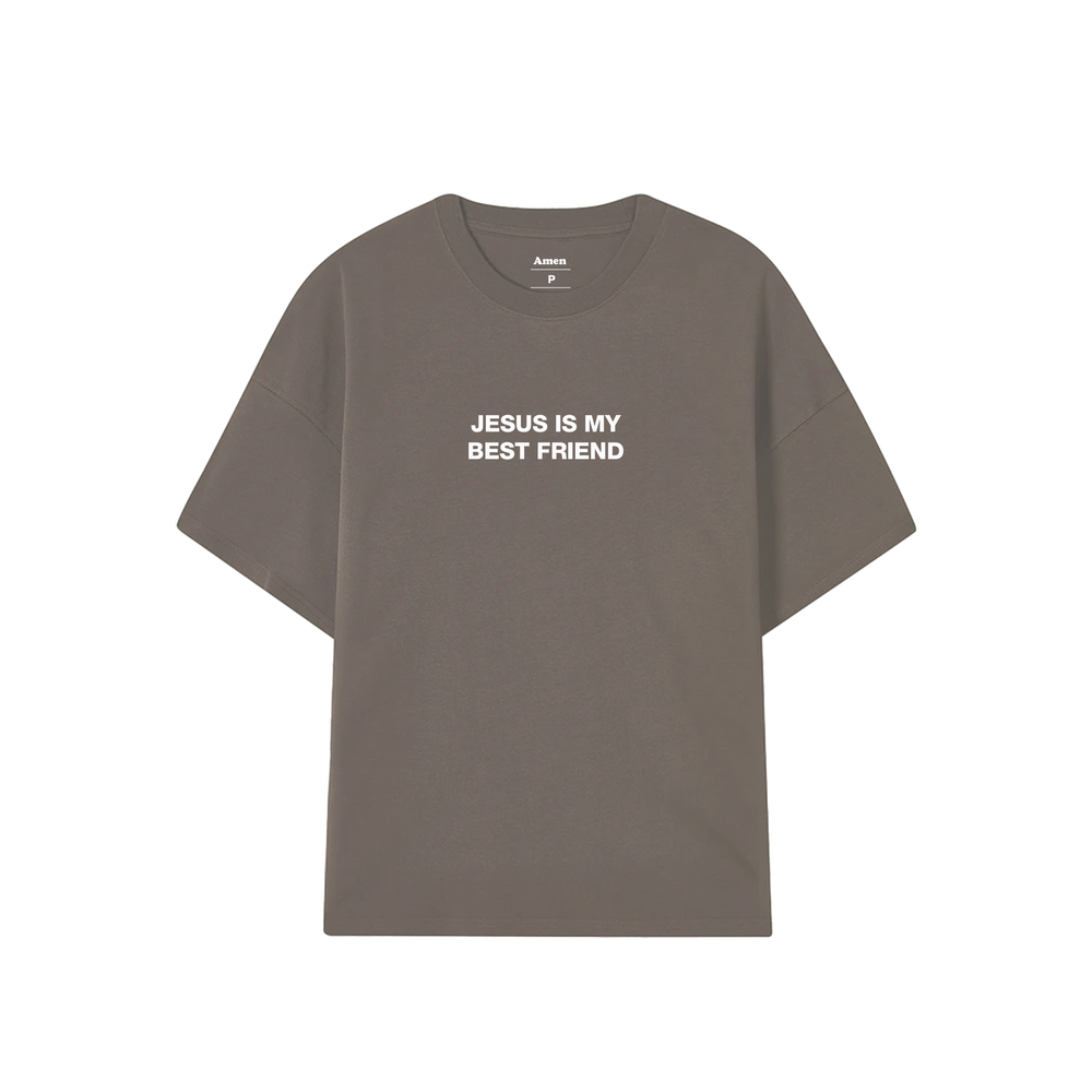 BROWN JESUS ​​IS MY BEST FRIEND T-SHIRT