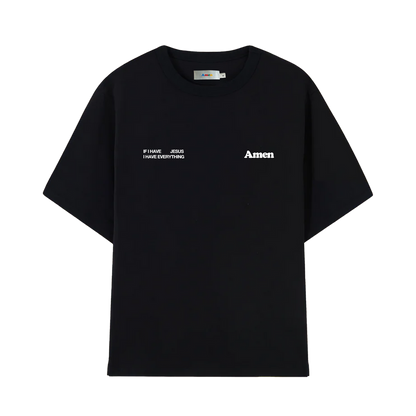 I JUST NEED JESUS ​​BLACK KIDS T-SHIRT