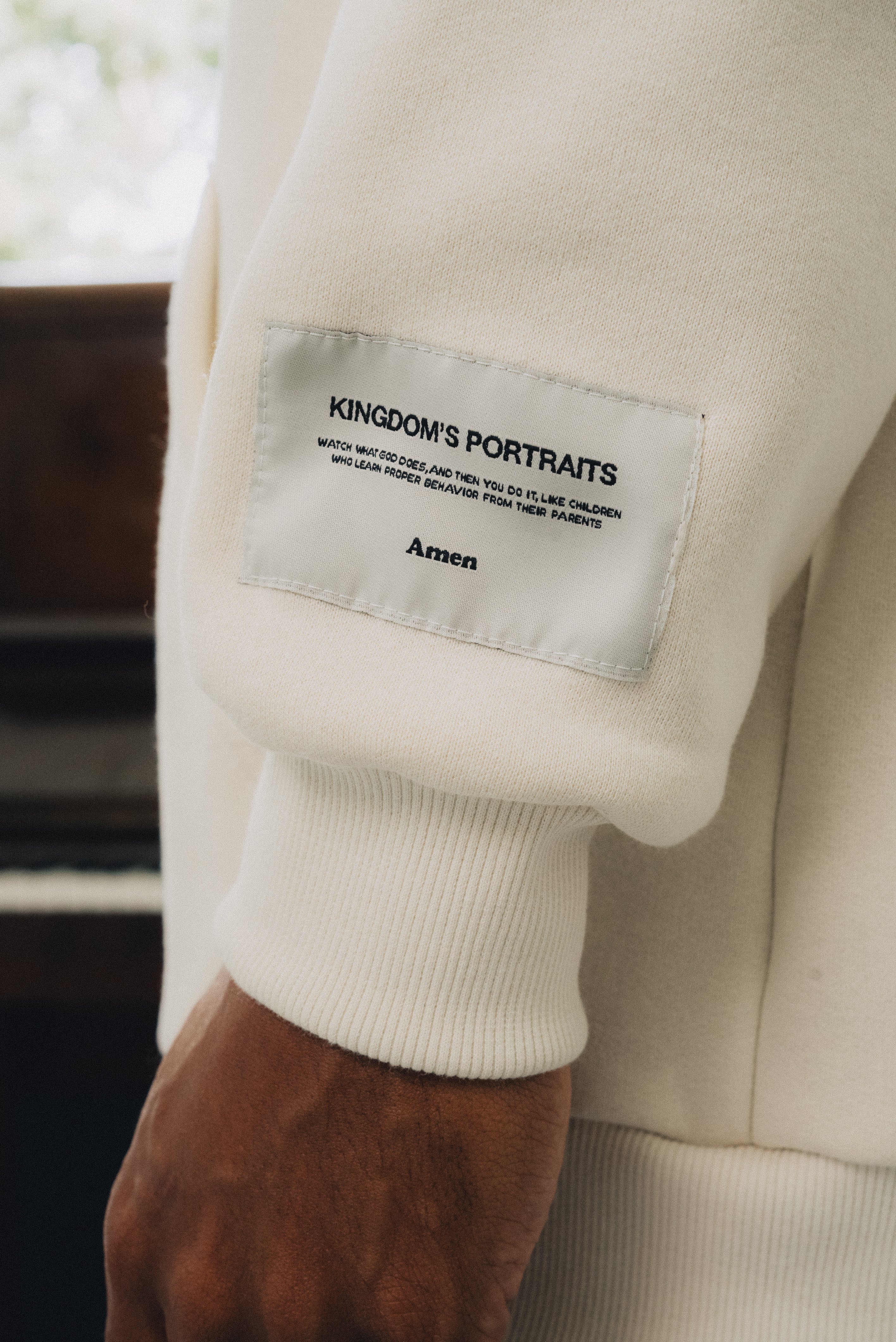 MOLETOM OFF WHITE I JUST WANT TO BE LIKE JESUS