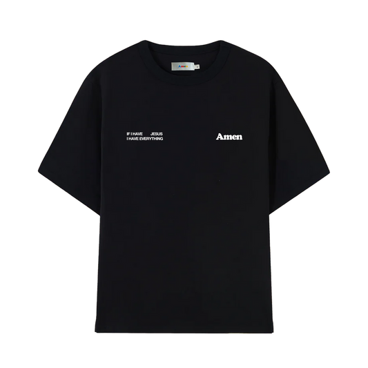 I JUST NEED JESUS BLACK T-SHIRT