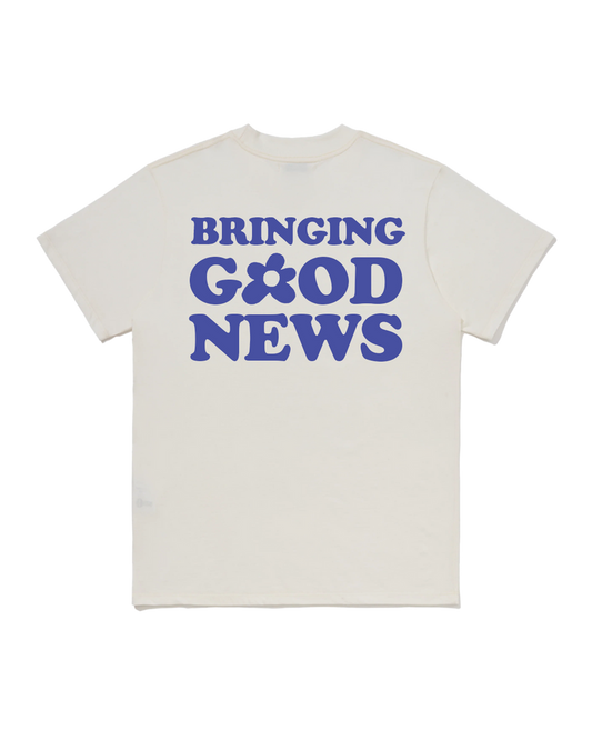 OFF WHITE T-SHIRT BRINGING GOOD NEWS