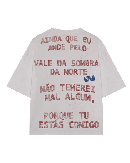 PSALMS 23:4 HEAVY BONE WHITE T-SHIRT